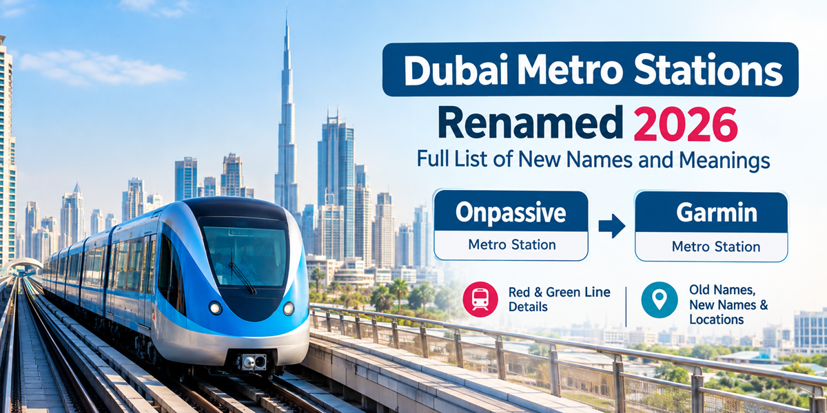 Dubai Metro Stations Renamed 2026: Full List and Latest Changes